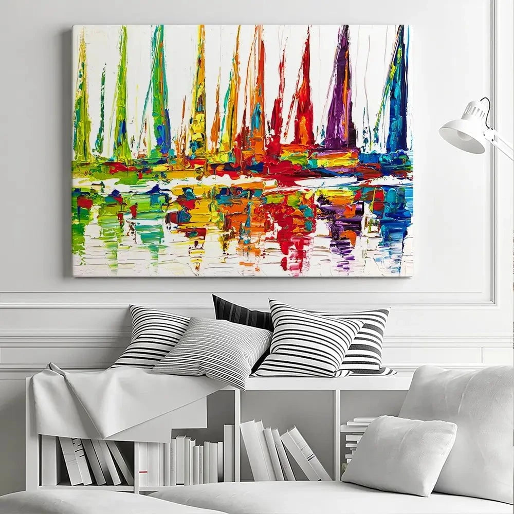Sail With Me Canvas Print Sail With Me Canvas Print wall art product Osnat Tzadok