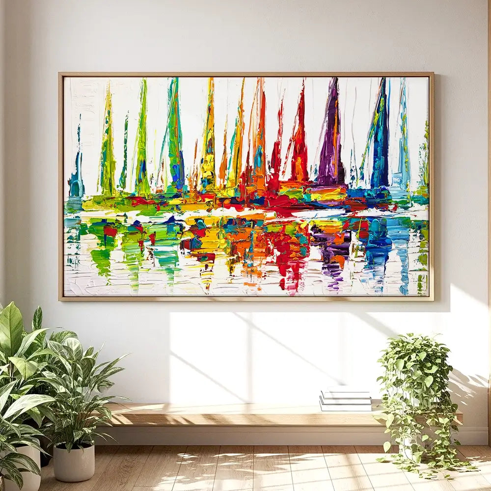 Sail With Me Oversized Canvas Print Sail With Me Oversized Canvas Print wall art product Osnat Tzadok