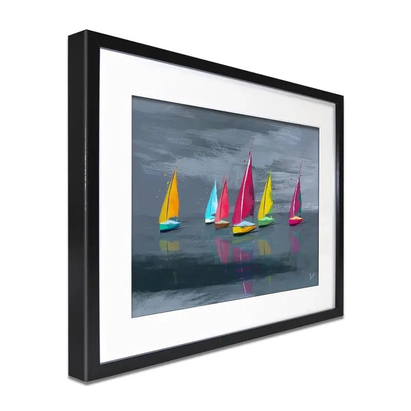 Sailing Landscape Framed Art Print Sailing Landscape Framed Art Print wall art product Aimee Linzi