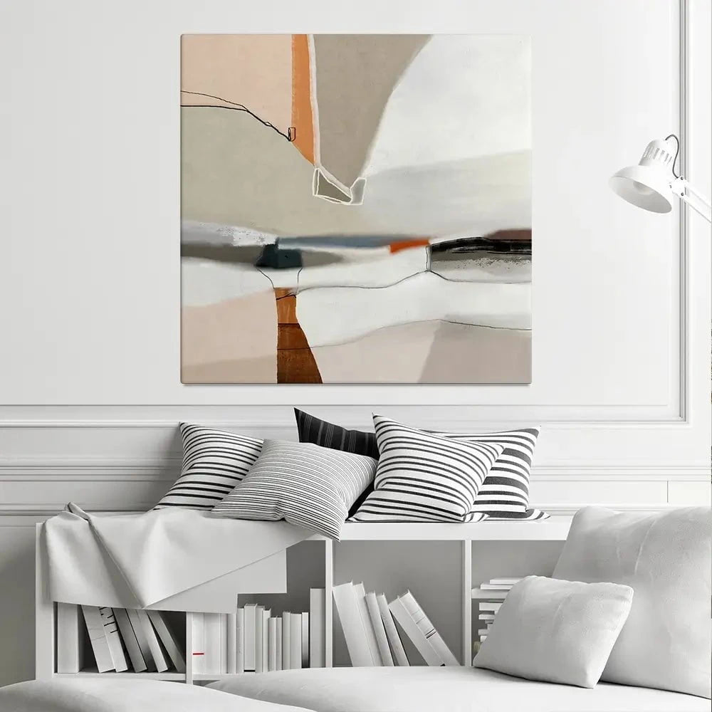 Sailing Solo Square Canvas Print Sailing Solo Square Canvas Print wall art product Roberto Moro