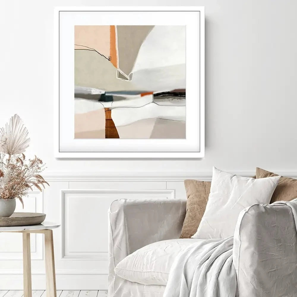Sailing Solo Square Framed Art Print Sailing Solo Square Framed Art Print wall art product Roberto Moro