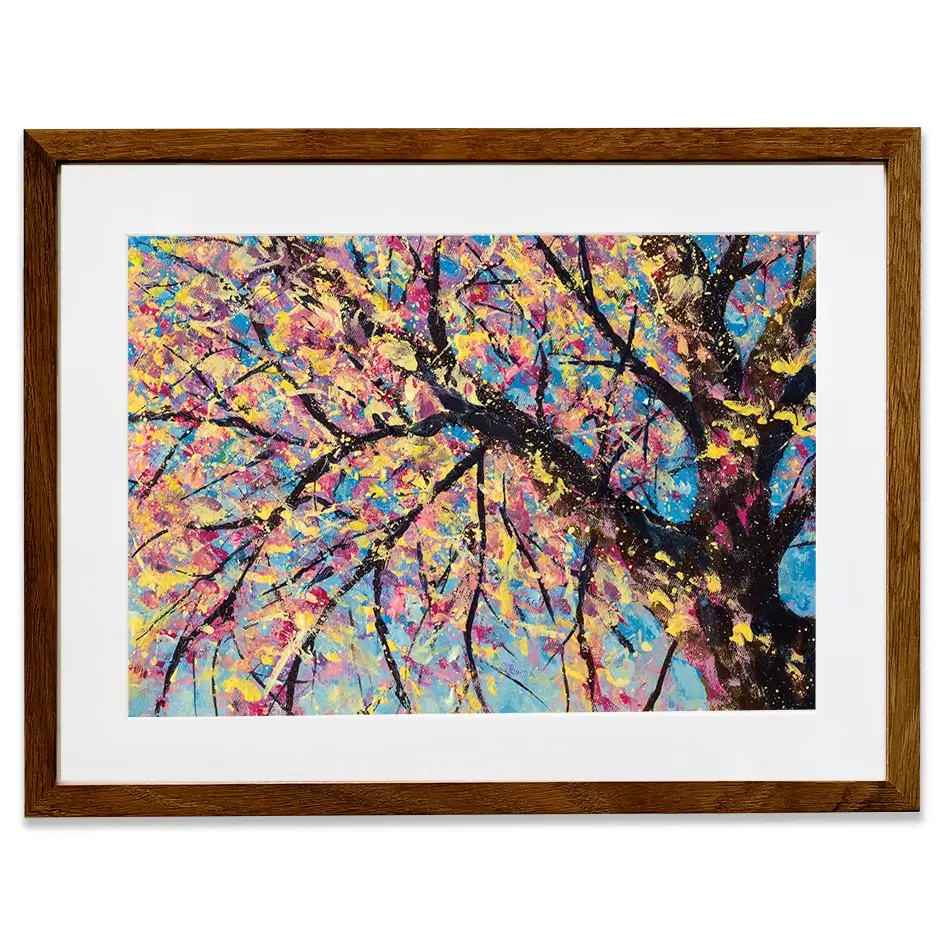 Sakura In Bloom Framed Art Print Sakura In Bloom Framed Art Print wall art product Valery Rybakow / Shutterstock