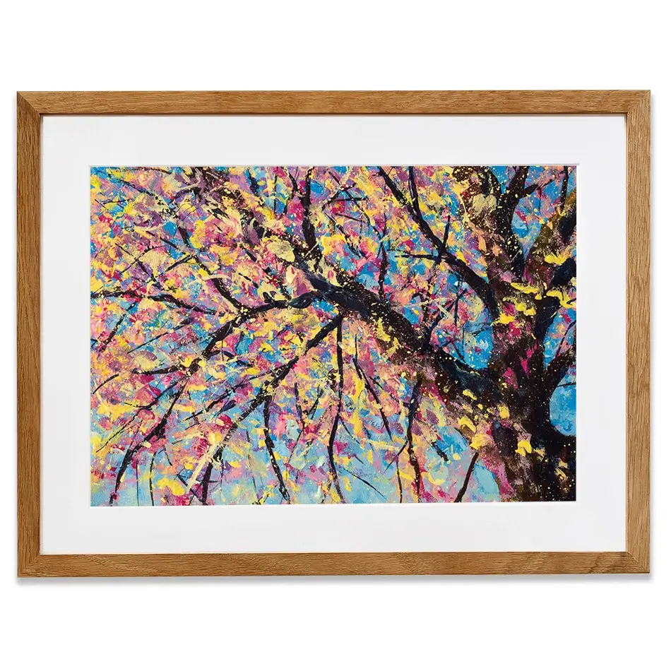 Sakura In Bloom Framed Art Print Sakura In Bloom Framed Art Print wall art product Valery Rybakow / Shutterstock
