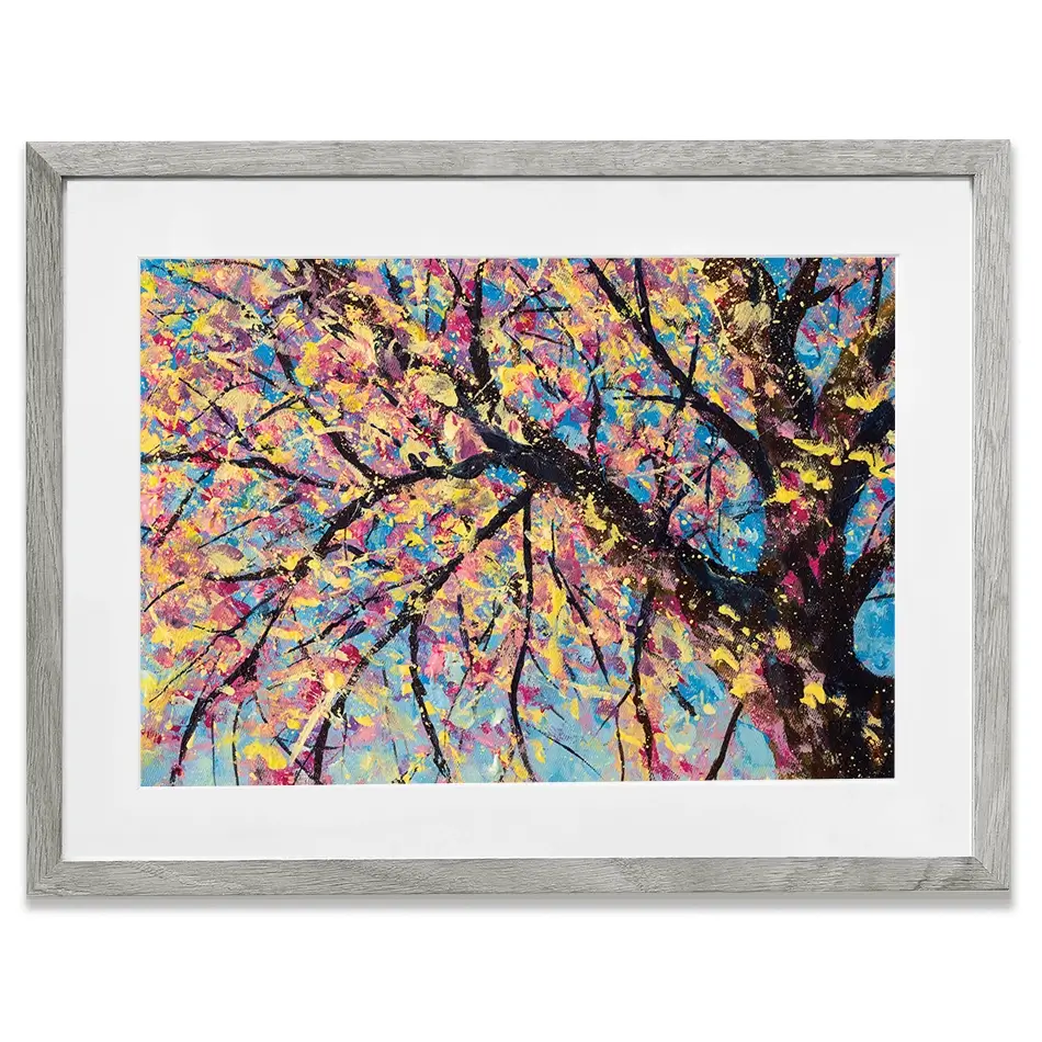 Sakura In Bloom Framed Art Print Sakura In Bloom Framed Art Print wall art product Valery Rybakow / Shutterstock