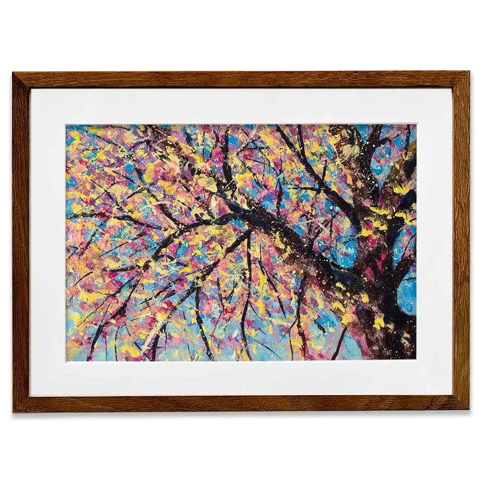 Sakura In Bloom Framed Art Print Sakura In Bloom Framed Art Print wall art product Valery Rybakow / Shutterstock