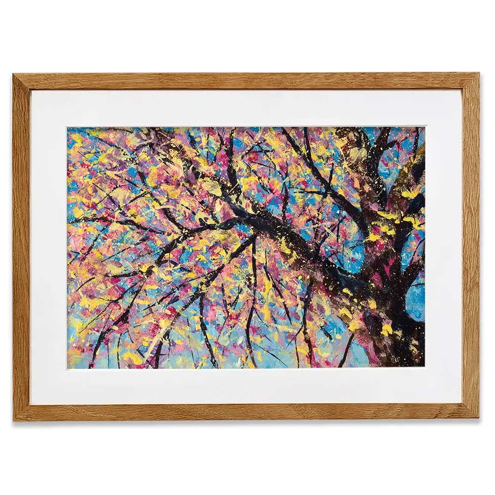 Sakura In Bloom Framed Art Print Sakura In Bloom Framed Art Print wall art product Valery Rybakow / Shutterstock