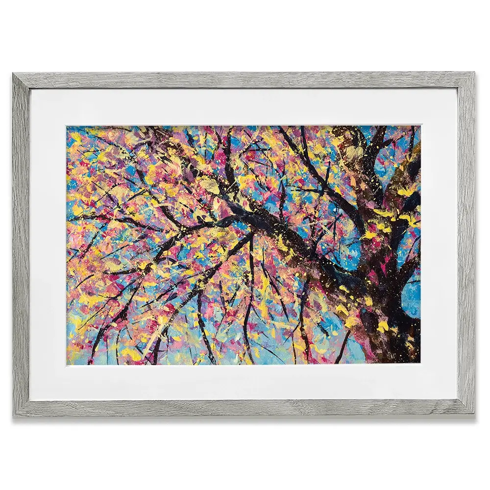 Sakura In Bloom Framed Art Print Sakura In Bloom Framed Art Print wall art product Valery Rybakow / Shutterstock