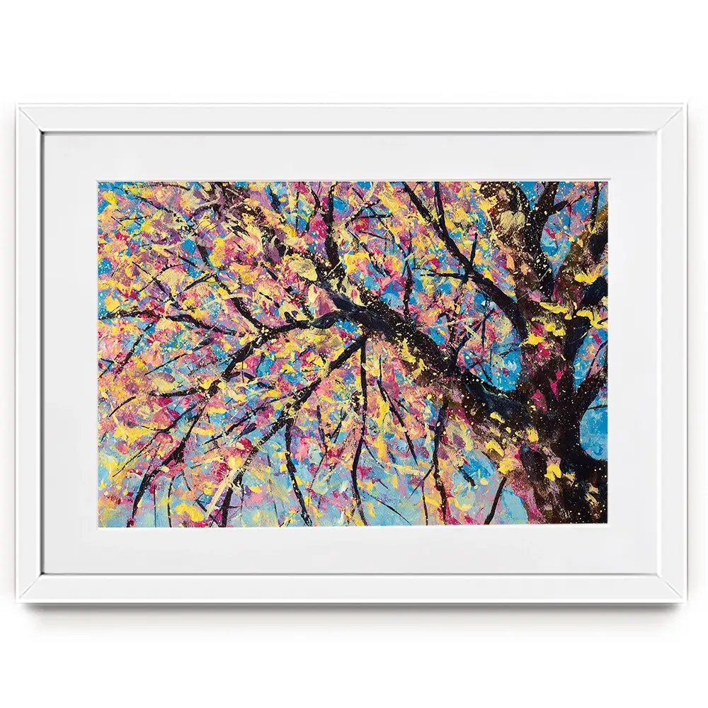 Sakura In Bloom Framed Art Print Sakura In Bloom Framed Art Print wall art product Valery Rybakow / Shutterstock