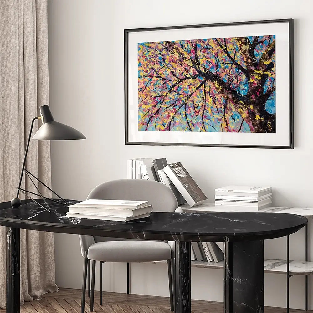 Sakura In Bloom Framed Art Print Sakura In Bloom Framed Art Print wall art product Valery Rybakow / Shutterstock