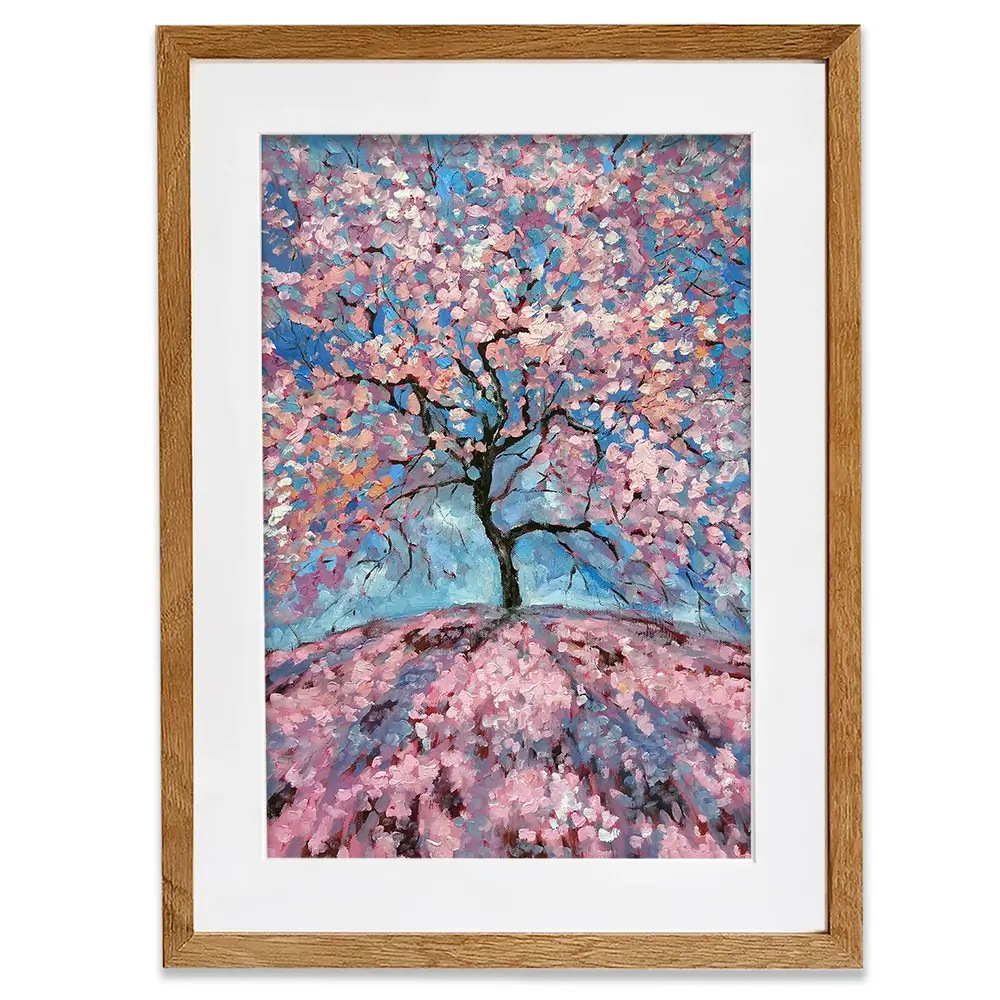 Sakura Tree Framed Art Print Sakura Tree Framed Art Print wall art product Lana Sham / Shutterstock