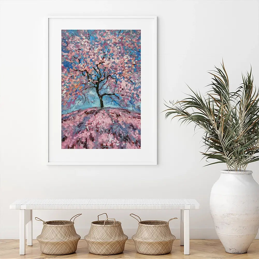 Sakura Tree Framed Art Print Sakura Tree Framed Art Print wall art product Lana Sham / Shutterstock
