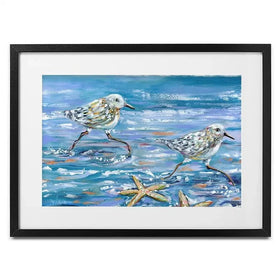 Sandpipers Framed Art Print Sandpipers Framed Art Print wall art product Estelle Grengs - Independent