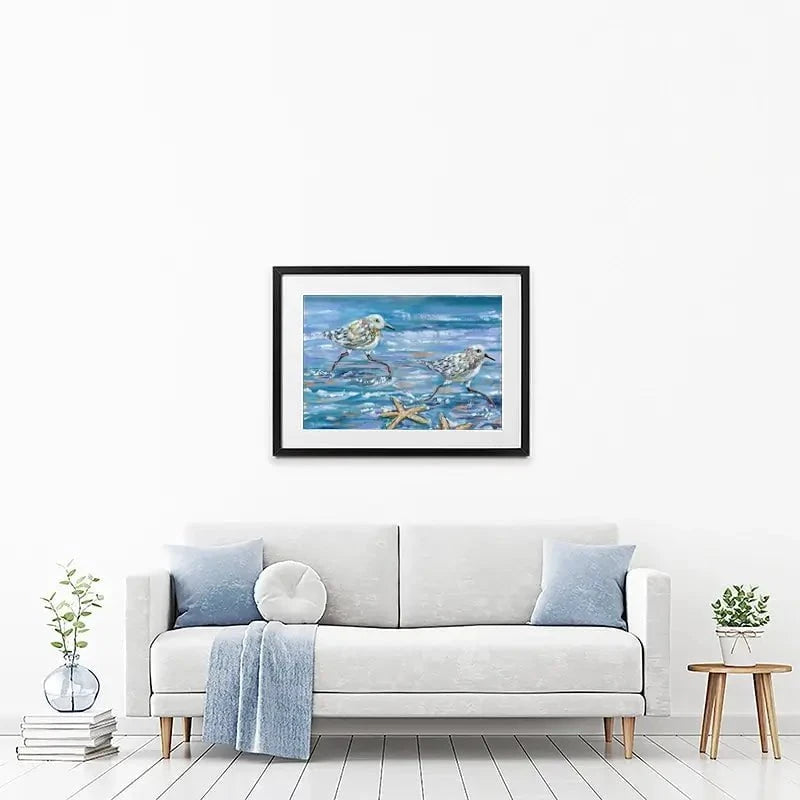 Sandpipers Framed Art Print Sandpipers Framed Art Print wall art product Estelle Grengs - Independent