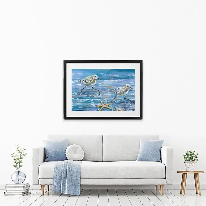 Sandpipers Framed Art Print Sandpipers Framed Art Print wall art product Estelle Grengs - Independent