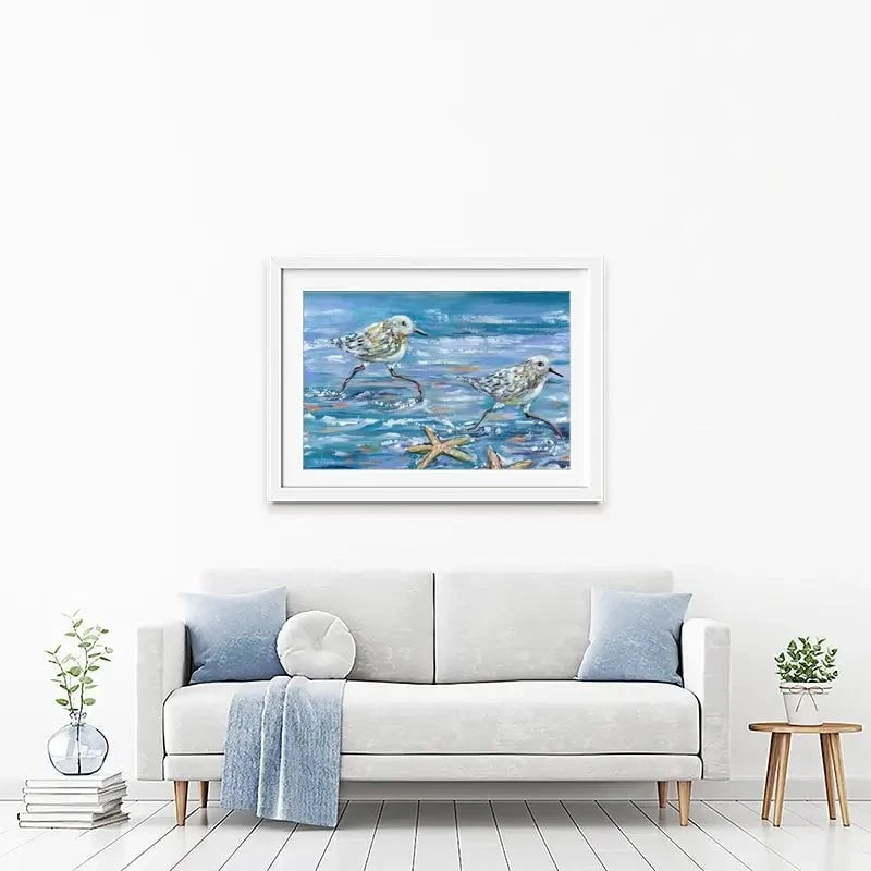 Sandpipers Framed Art Print Sandpipers Framed Art Print wall art product Estelle Grengs - Independent