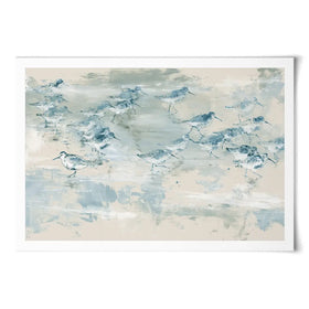 Sandpipers Tide Line Reverie Art Print Sandpipers Tide Line Reverie Art Print wall art product Chromatic Storm Studio