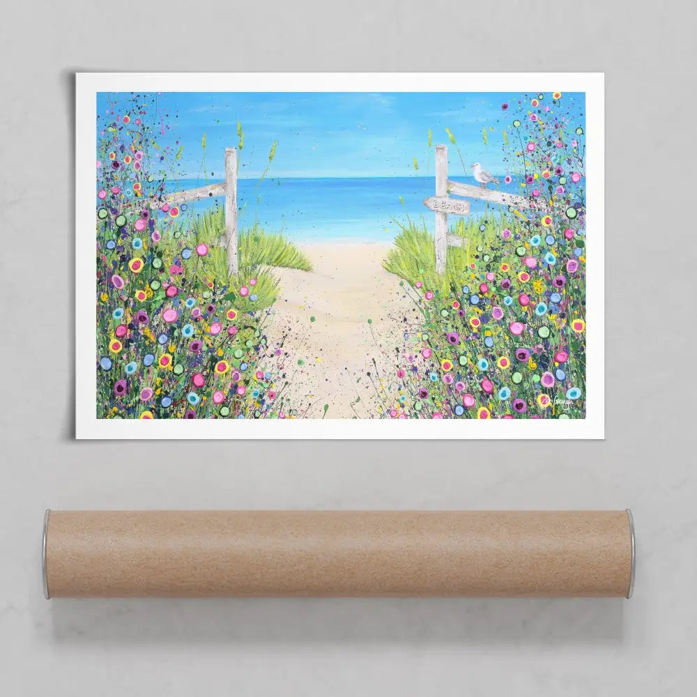 Sandy Toes And Salty Kisses Art Print Sandy Toes And Salty Kisses Art Print wall art product Jo Gough