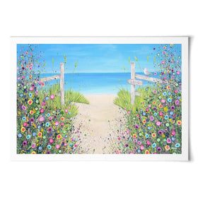 Sandy Toes And Salty Kisses Art Print Sandy Toes And Salty Kisses Art Print wall art product Jo Gough