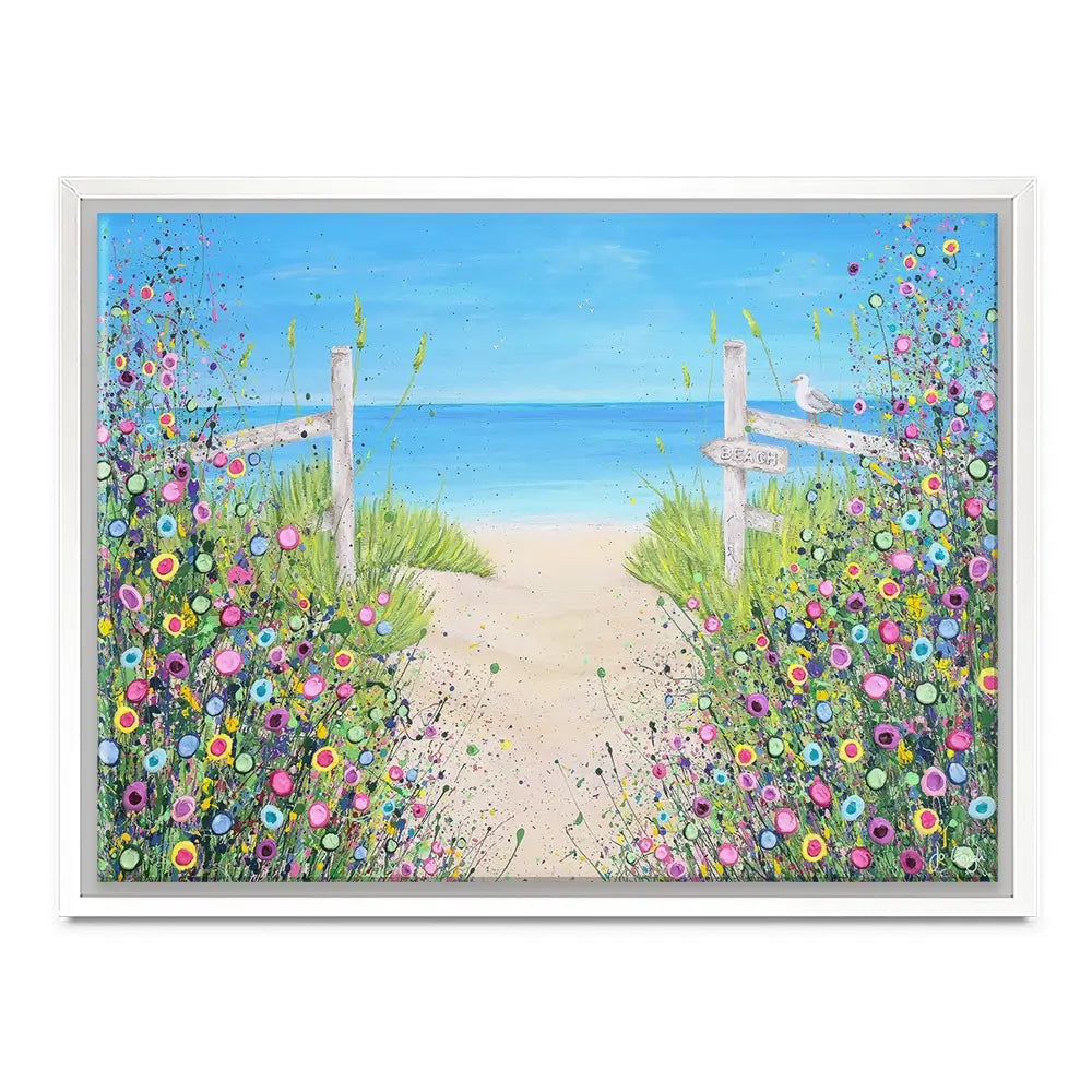 Sandy Toes And Salty Kisses Canvas Print Sandy Toes And Salty Kisses Canvas Print wall art product Jo Gough