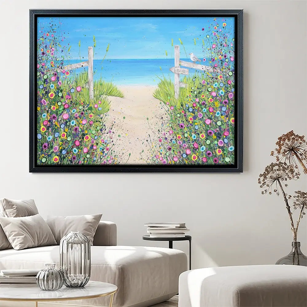 Sandy Toes And Salty Kisses Canvas Print Sandy Toes And Salty Kisses Canvas Print wall art product Jo Gough