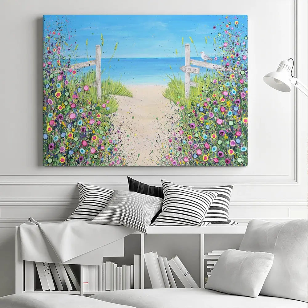 Sandy Toes And Salty Kisses Canvas Print Sandy Toes And Salty Kisses Canvas Print wall art product Jo Gough