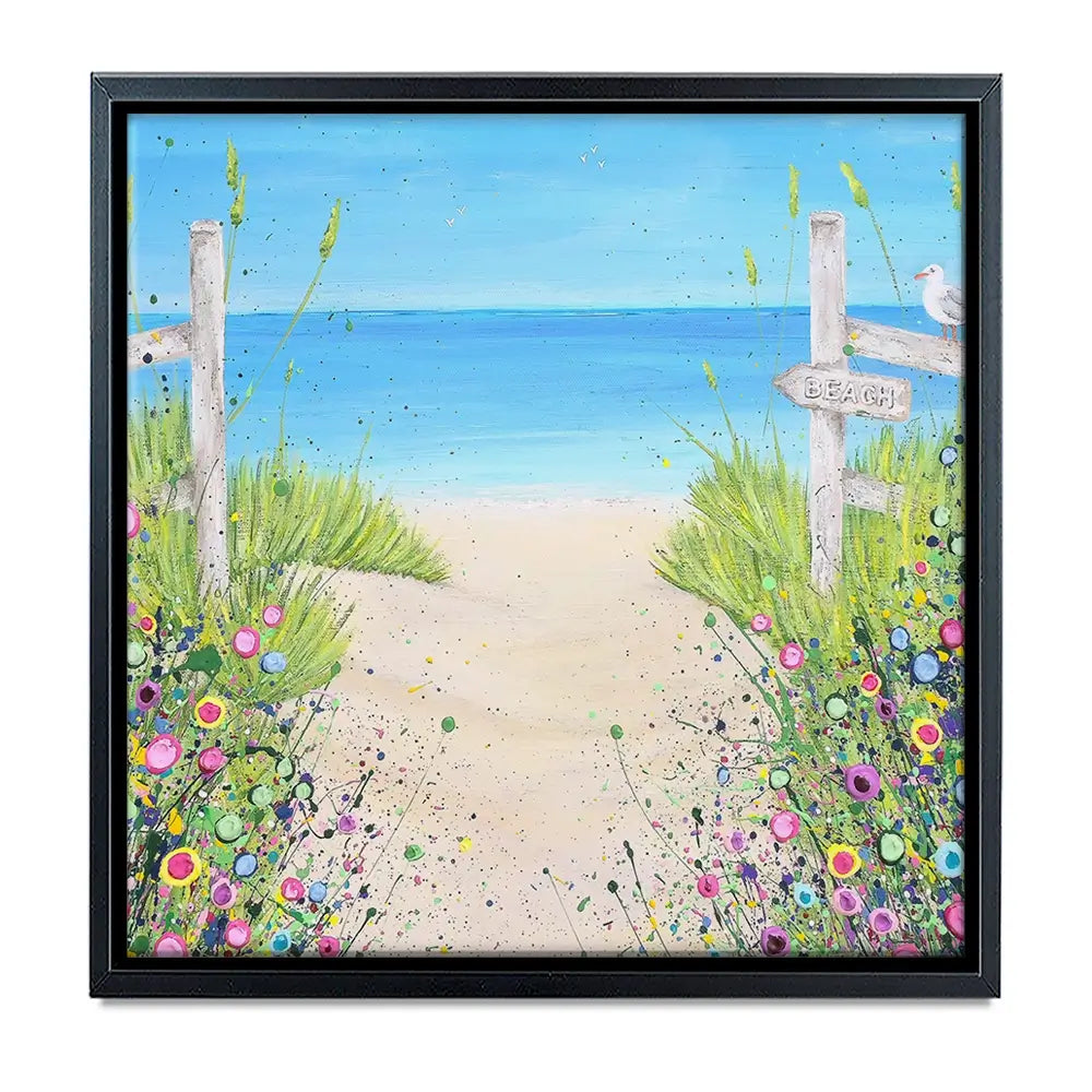 Sandy Toes And Salty Kisses Oversized Canvas Print Sandy Toes And Salty Kisses Oversized Canvas Print wall art product Jo Gough