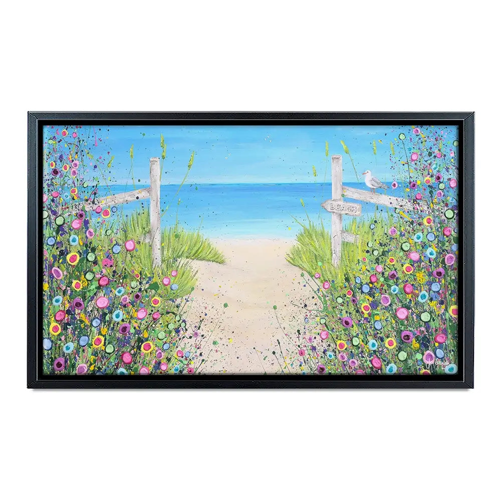 Sandy Toes And Salty Kisses Oversized Canvas Print Sandy Toes And Salty Kisses Oversized Canvas Print wall art product Jo Gough