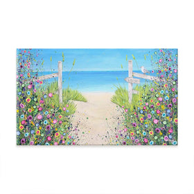 Sandy Toes And Salty Kisses Oversized Canvas Print Sandy Toes And Salty Kisses Oversized Canvas Print wall art product Jo Gough