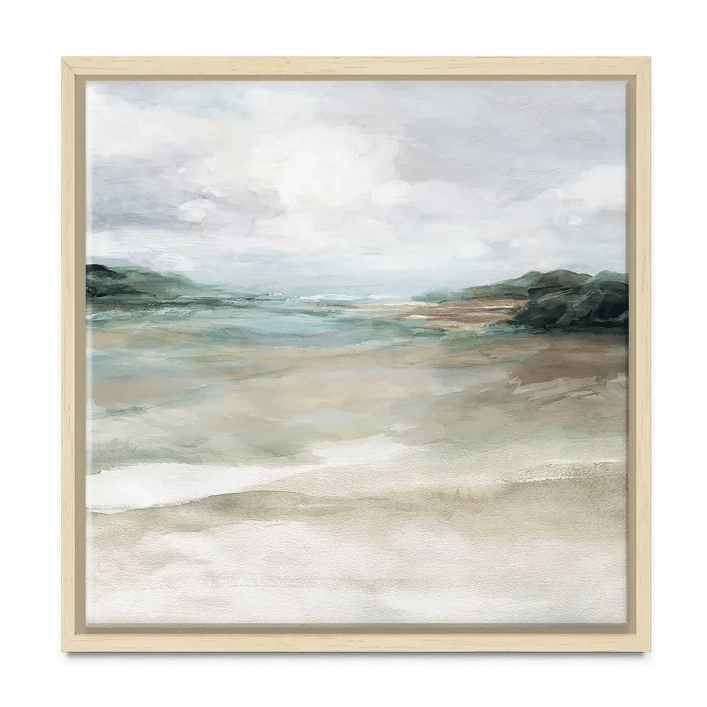 Sandy Waters Edge Square Canvas Print Sandy Waters Edge Square Canvas Print wall art product Carol Robinson