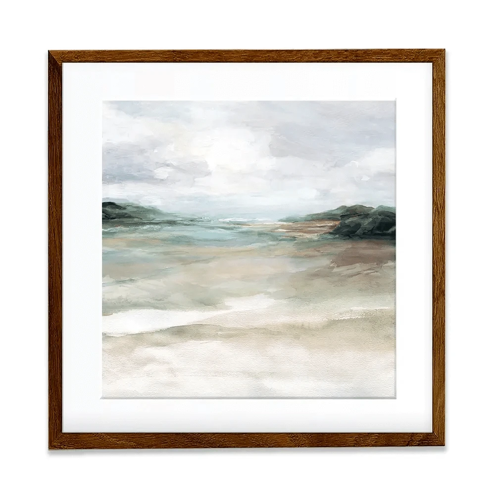 Sandy Waters Edge Square Framed Art Print Sandy Waters Edge Square Framed Art Print wall art product Carol Robinson