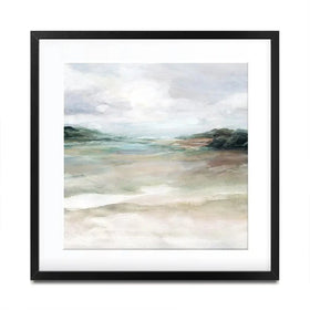 Sandy Waters Edge Square Framed Art Print Sandy Waters Edge Square Framed Art Print wall art product Carol Robinson
