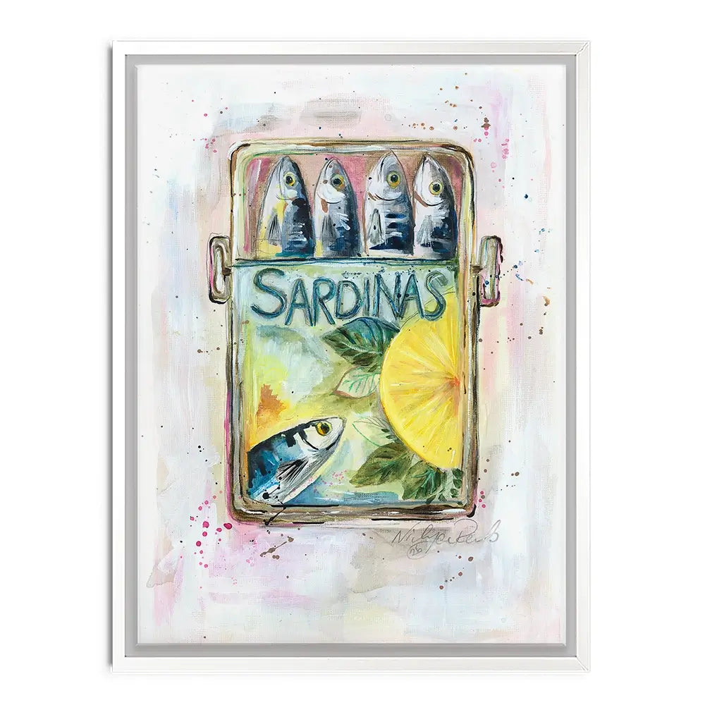Sardinas Canvas Print Sardinas Canvas Print wall art product Nicola Jane Rowles
