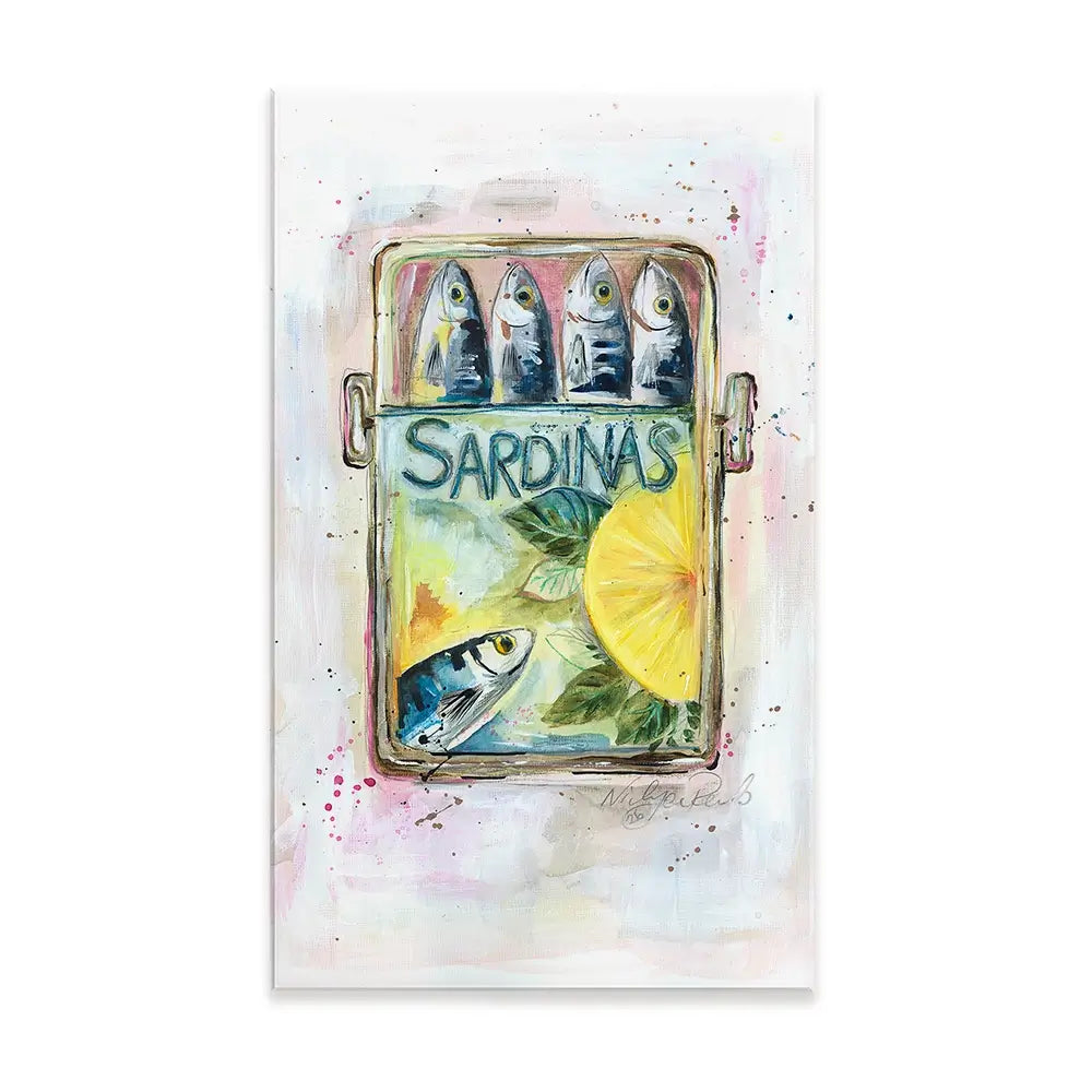 Sardinas Canvas Print Sardinas Canvas Print wall art product Nicola Jane Rowles