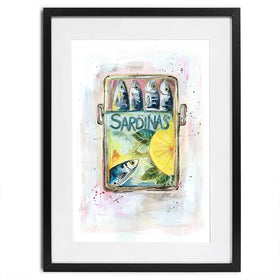 Sardinas Framed Art Print Sardinas Framed Art Print wall art product Nicola Jane Rowles