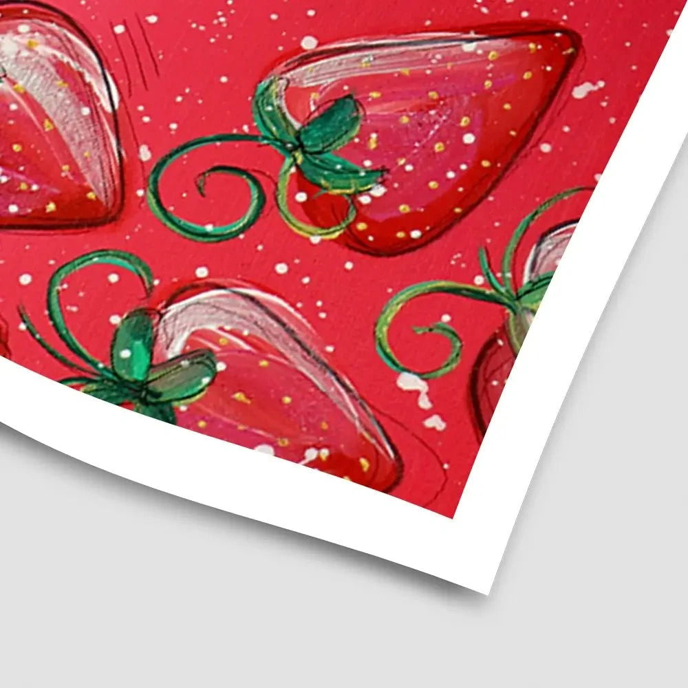 Sassy Strawberries Art Print Sassy Strawberries Art Print wall art product Elizabeth White