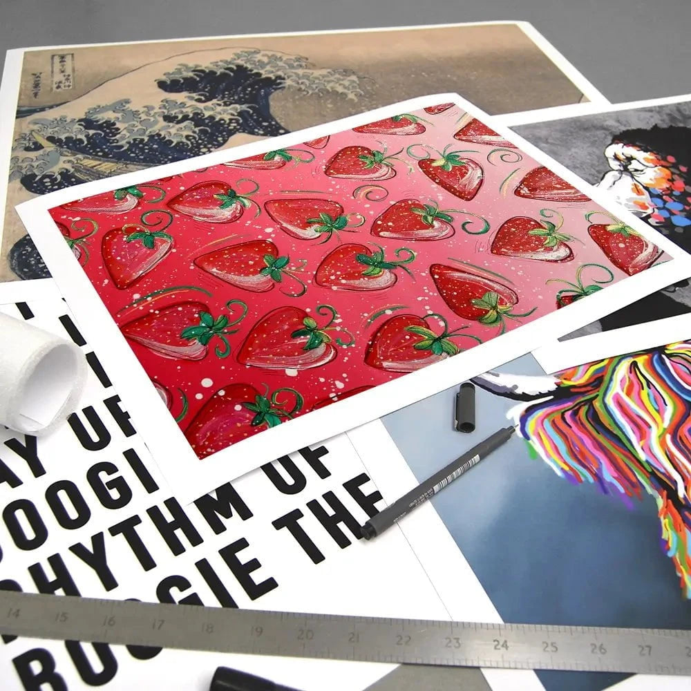 Sassy Strawberries Art Print Sassy Strawberries Art Print wall art product Elizabeth White