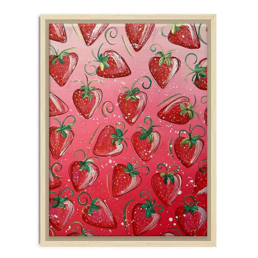 Sassy Strawberries Canvas Print Sassy Strawberries Canvas Print wall art product Elizabeth White