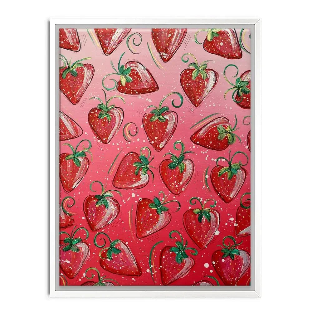 Sassy Strawberries Canvas Print Sassy Strawberries Canvas Print wall art product Elizabeth White