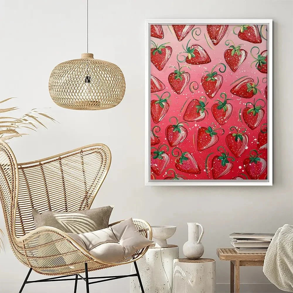 Sassy Strawberries Canvas Print Sassy Strawberries Canvas Print wall art product Elizabeth White