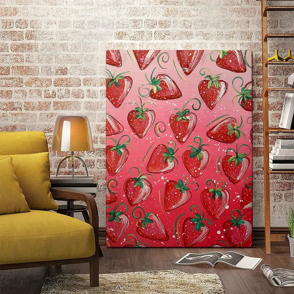 Sassy Strawberries Canvas Print Sassy Strawberries Canvas Print wall art product Elizabeth White