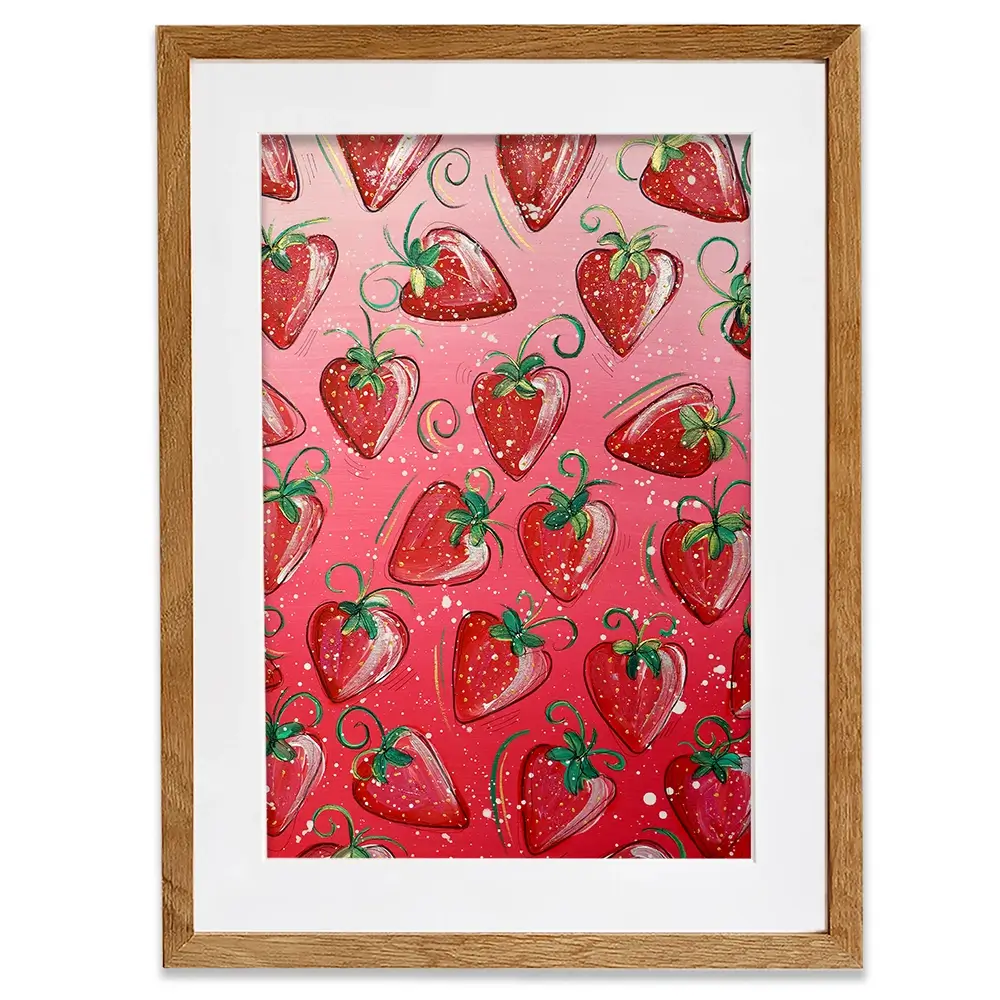 Sassy Strawberries Framed Art Print Sassy Strawberries Framed Art Print wall art product Elizabeth White