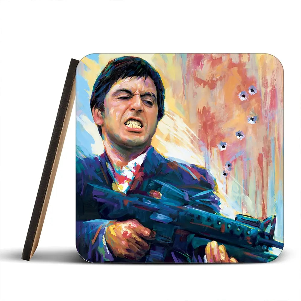 Scarface Coaster Set Scarface Coaster Set wall art product Art Print Shop