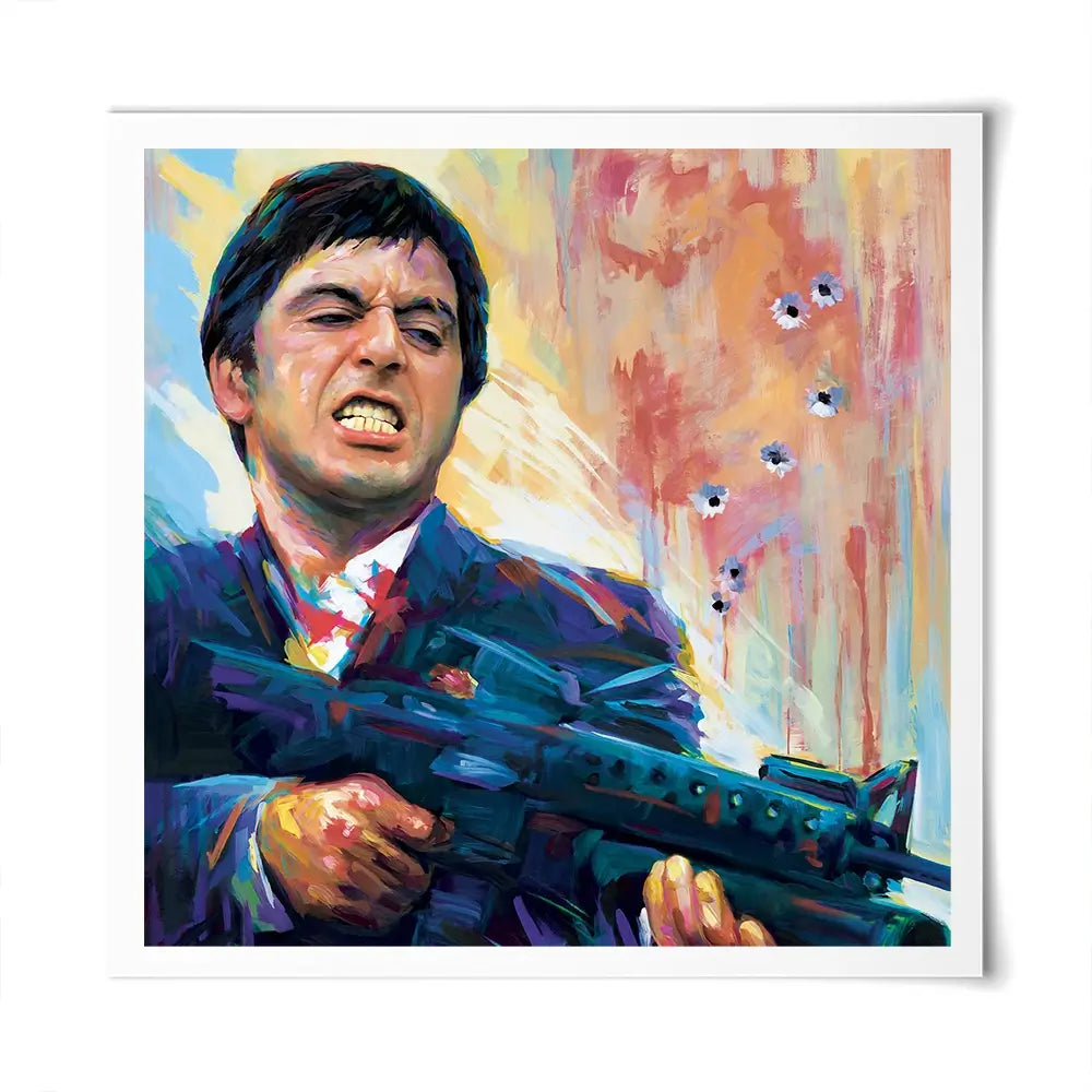 Scarface Square Art Print Scarface Square Art Print wall art product Art Print Shop