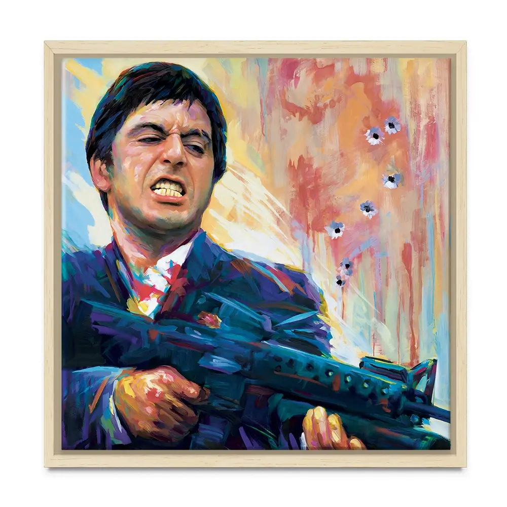 Scarface Square Canvas Print Scarface Square Canvas Print wall art product Art Print Shop