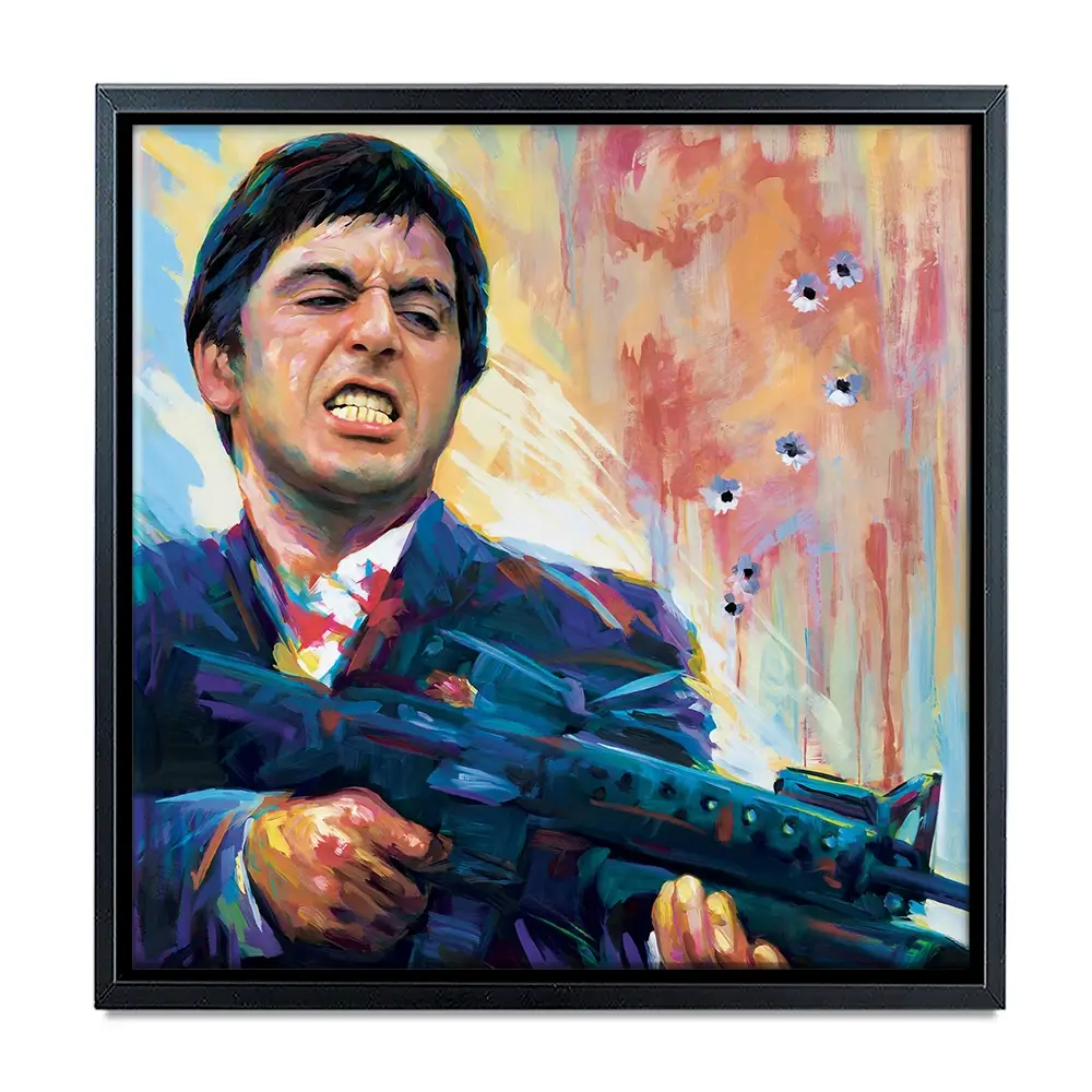 Scarface Square Canvas Print Scarface Square Canvas Print wall art product Art Print Shop