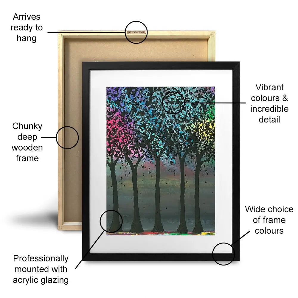 Scarlet Love Framed Art Print Trio Scarlet Love Framed Art Print Trio wall art product Jo Gough