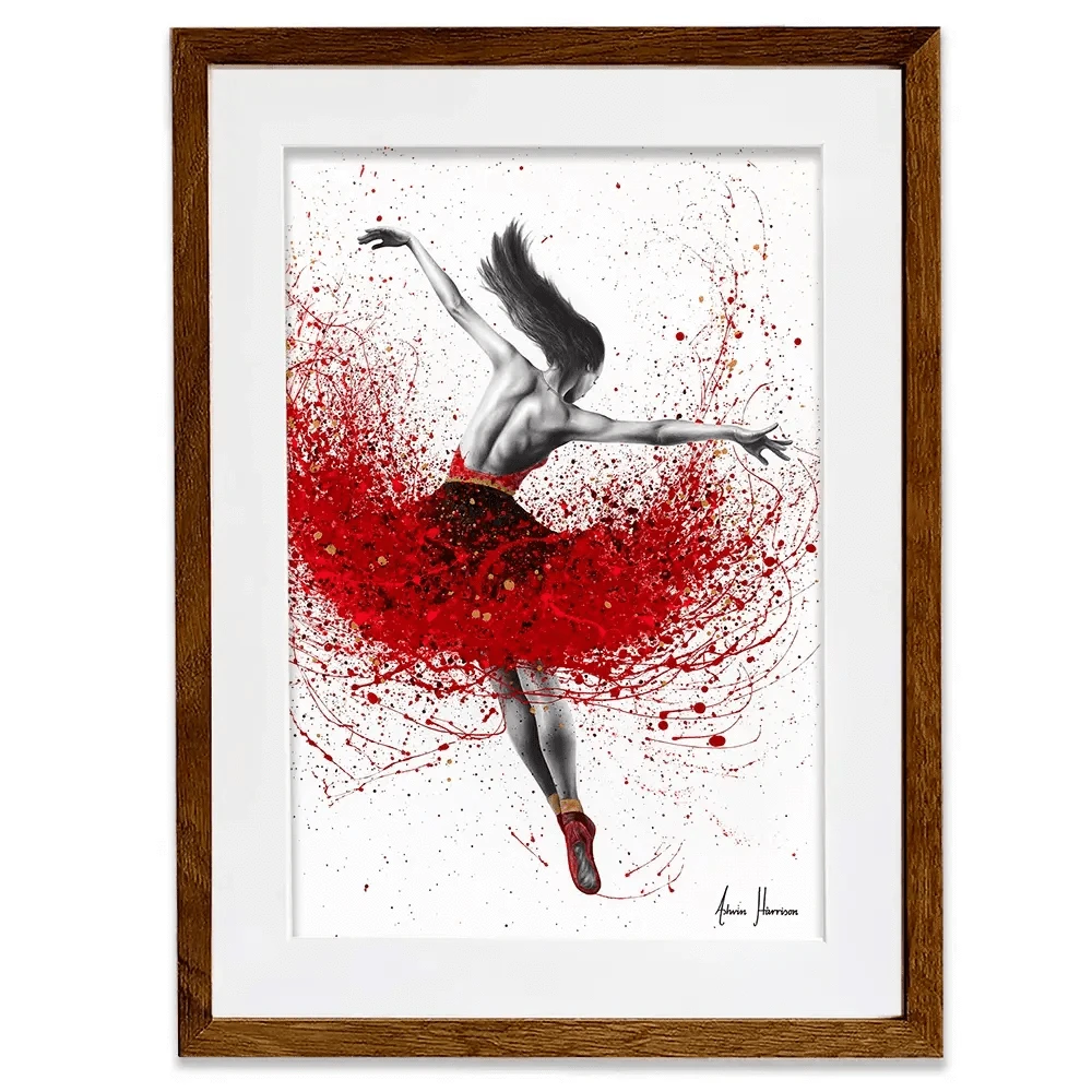 Scarlet Sensation Dance Framed Art Print Scarlet Sensation Dance Framed Art Print wall art product Ashvin Harrison