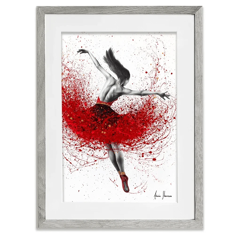 Scarlet Sensation Dance Framed Art Print Scarlet Sensation Dance Framed Art Print wall art product Ashvin Harrison