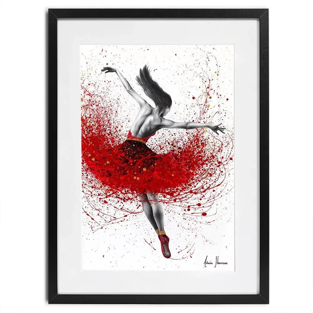 Scarlet Sensation Dance Framed Art Print Scarlet Sensation Dance Framed Art Print wall art product Ashvin Harrison