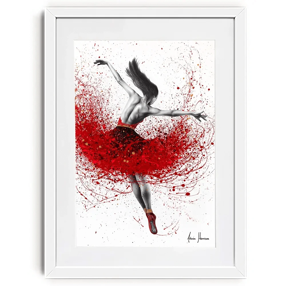Scarlet Sensation Dance Framed Art Print Scarlet Sensation Dance Framed Art Print wall art product Ashvin Harrison